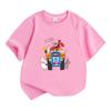 Summer Tshirts Fashion anime print Tops Boys Girls Tee Children Short Sleeve Child Loose Casual Baby Pink Black clothing