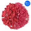 30/50pcs T-Tap Wire Connectors Self-Peeling Quick Splice Wire Terminal Insulation Male Quick Disconnect Spade Terminal Combo Kit