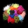 2M/Pack Predator Hackle Single-Sided Chenille Predator Hackle Fly Tying Material For Streamer Bodies Trout Pike Muskie Predators Fishing Lures
