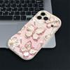 Oil Painting Butterfly iPhone Case for iPhone 17, 16Pro, 15ProMax, 14, 13 - European/American Girly Fashion.