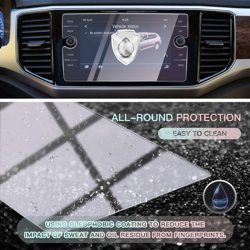 For 2018 Volks Wagen Atlas Discover Media Touch Screen Car Display Navigation Screen TEMPERED GLASS Protector,