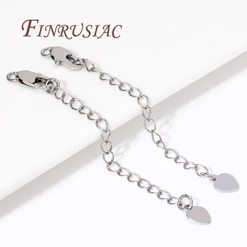 18K Gold Plated Extension Chain with Lobster Clasps Connector For Jewelry Making,Tail Extender Chains,DIY Bracelet Accessories