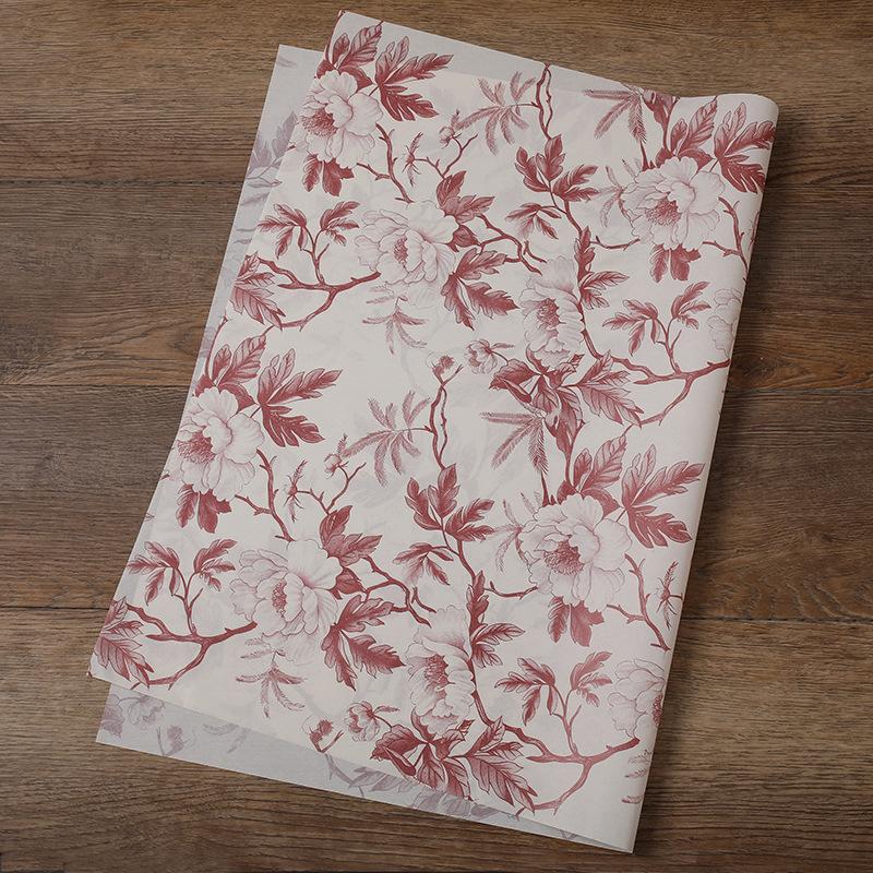 

5 шт. Ручная работа крафт-бумага роскошная упаковка подарочные упаковочные материалы пионовая подарочная упаковка экологически чистая пион винтаж