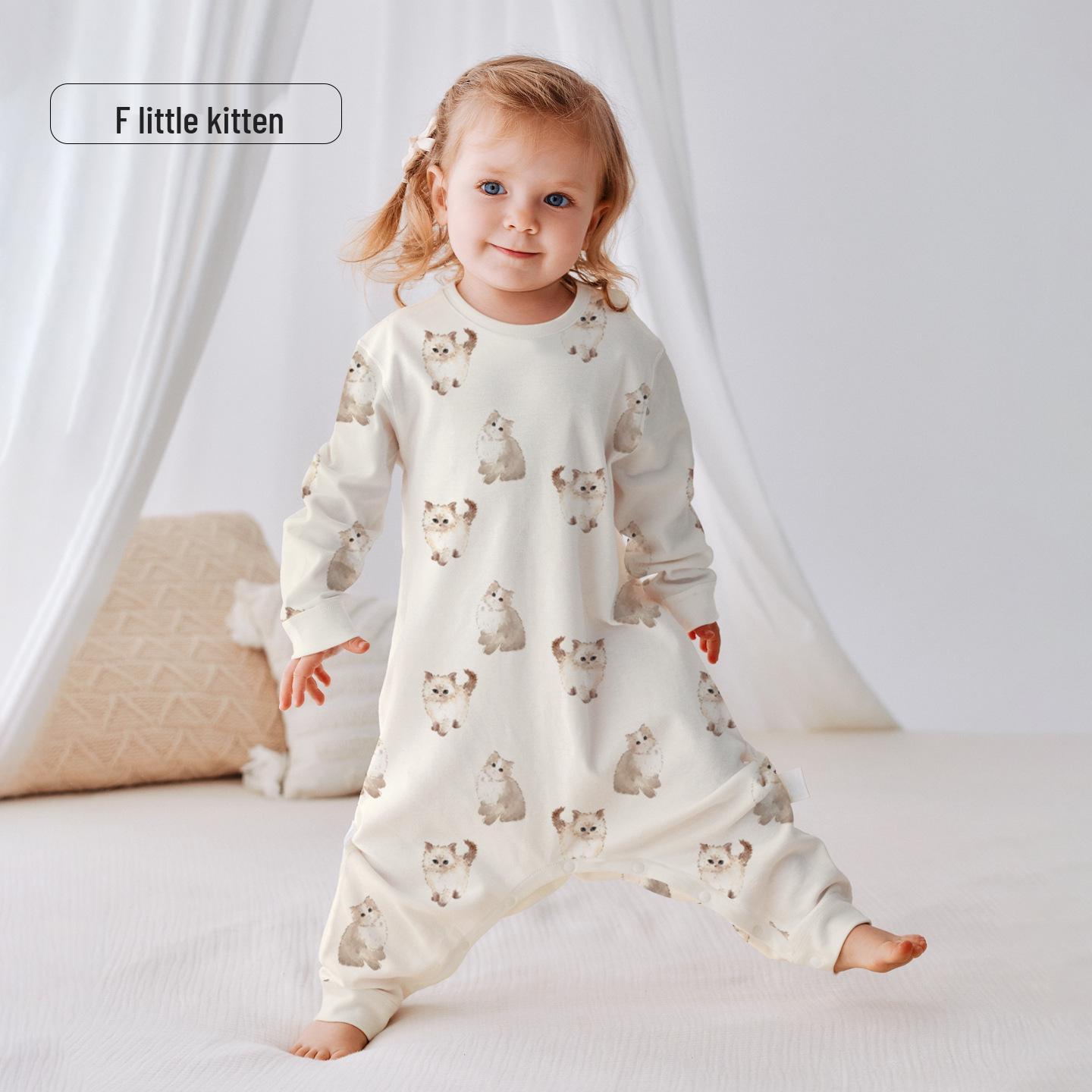

Universal Cotton Baby Sleep Sack: Lightweight, Anti-Kick Footed Pajamas Jumpsuit 100 (Height 90-100 cm)
