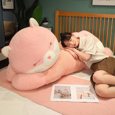 Large Sweater Cat Plush Toy Doll Cute Lying Down Cat Big Throw Pillow Girl Bed Sleeping Pinch Doll