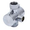 Tee Connector Shower Head Diverter Valve Three Function Switch Valve Adjustable Shower Arm Mounted