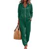 Women's Casual Hoodie Jacket Set for Fall and Winter, Comfortable Fashion Outfit
