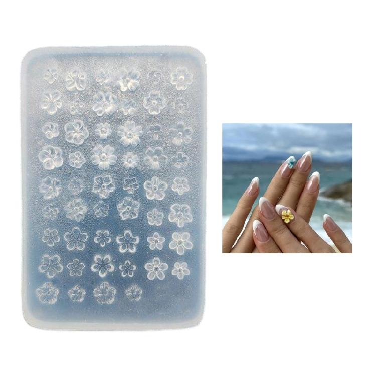 Reusable 3D Flower Embossing Mold Flexible Silicone DIY Craft Decorations Mold For Nail Art And Craft Projects