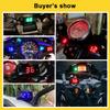 LCD Water Temperature Gauge Universal Motorcycle DC12V LCD Screen Slim Water Temperature Gauge With 16mm Tee for Motorbike