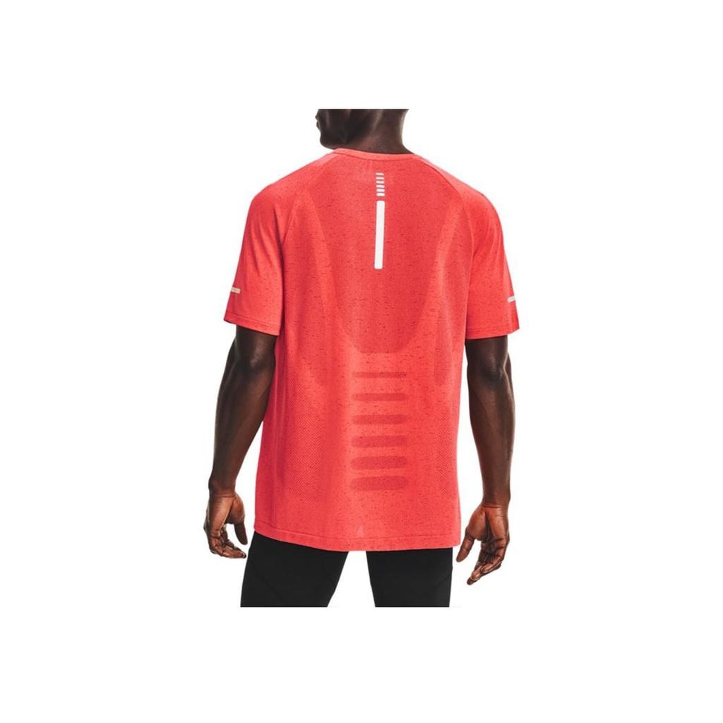 Under Armour Solid Color Crew Neck T-Shirt Men Tops Orange 1361356-690