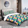 Geometric Pattern Duvet Cover 3-Piece Bedding Set