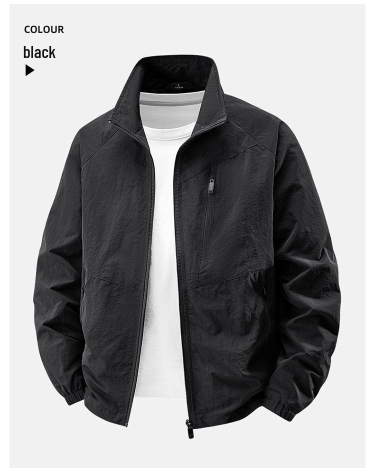Men's Cross-Season Casual Outdoor Jacket - Versatile Loose Fit for Spring and Autumn Sports or Mountaineering.