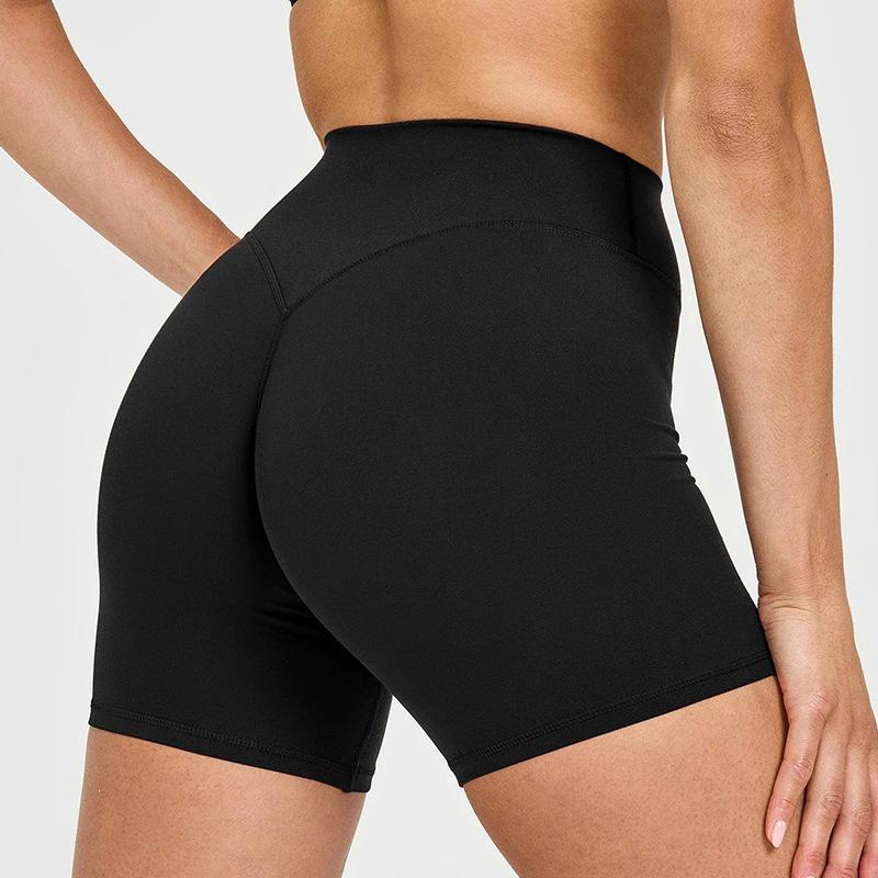 European & Asian Peach Hip Yoga Sports Shorts: High Waist, Slimming, Outdoor Cycling