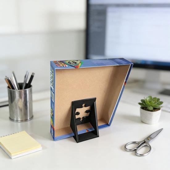 Vše v jednom stojánek na krabici s puzzle, protiskluzový stojánek na víko krabice s puzzle, držák na referenční obrázek bez použití rukou, stolní příslušenství pro plakát, fotorámeček