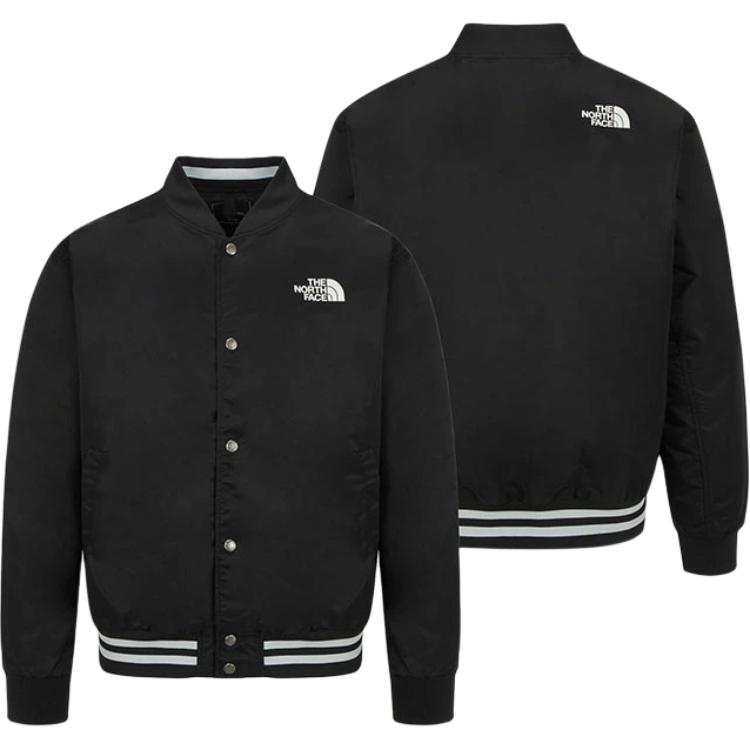 The North Face Striped Logo Embroidered Loose Long Sleeve Jacket Men Jackets NJ3BR51A