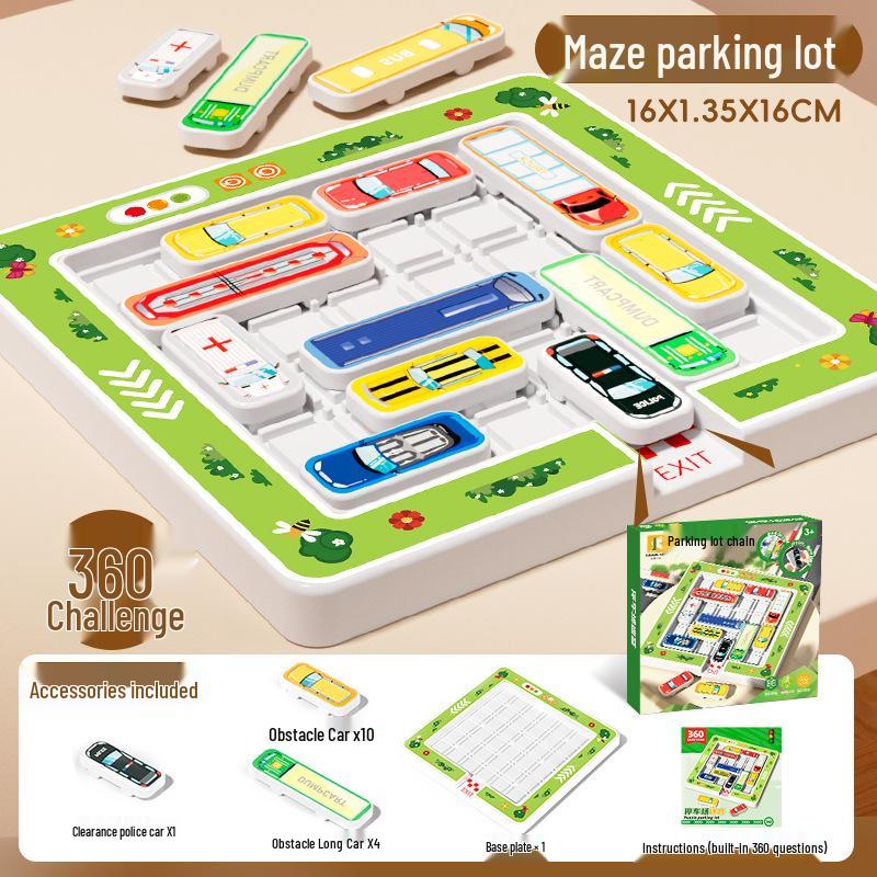 Dětská parkovací bludiště logická hra: Huarong Road Výzva