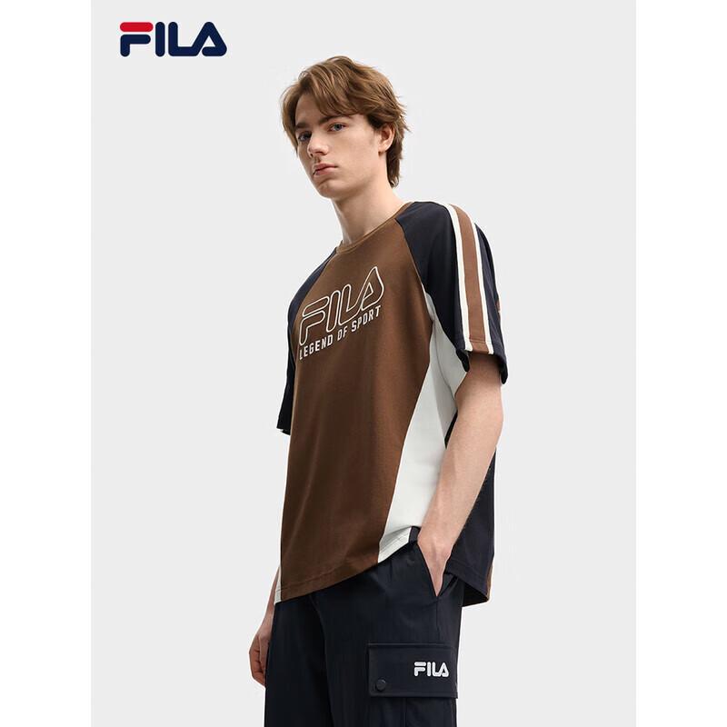 FILA Men s Raglan Color-block Short Sleeve T-Shirt L