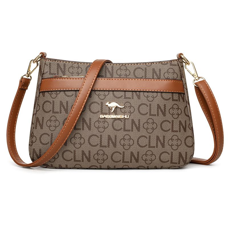 mall bag women's new trendy versatile shoulder messenger bag multi-layer large-capacity bag storage