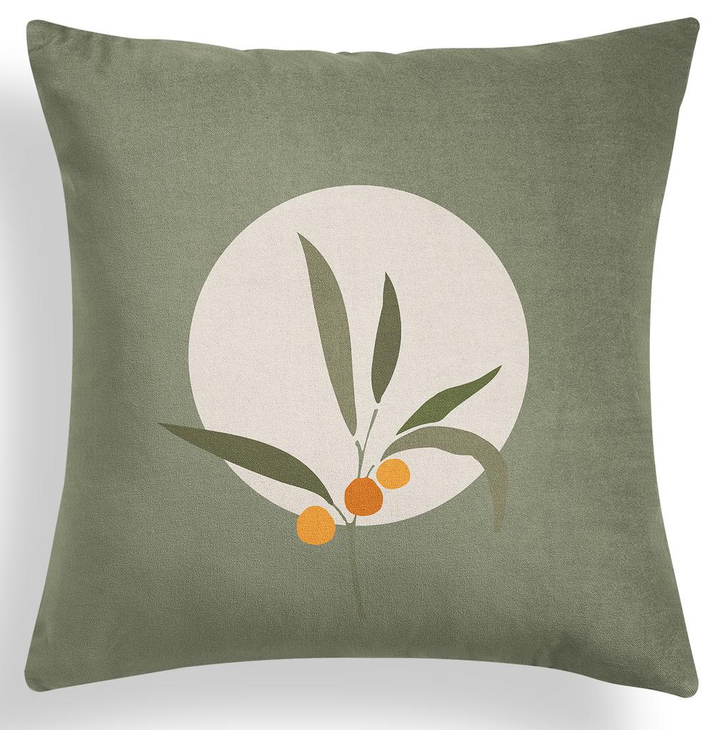 Nordic Geometric Green Pillow Cover Summer Plant Sofa Pillow Cover Cushion Cover Premium Durable Quality Useful