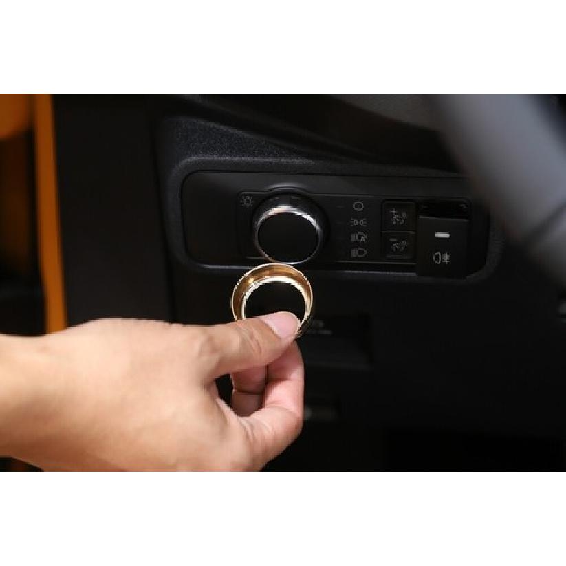 Headlight Switch Button Knob Trim Decor Ring for Ford Bronco/Bronco Sports/F150
