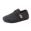 Korean Version of Velvet Boken Shoes Retro Wool Shoes Women's 2025 New Autumn and Winter Wool Thick Sole Heightening Velcro Cotton Shoes