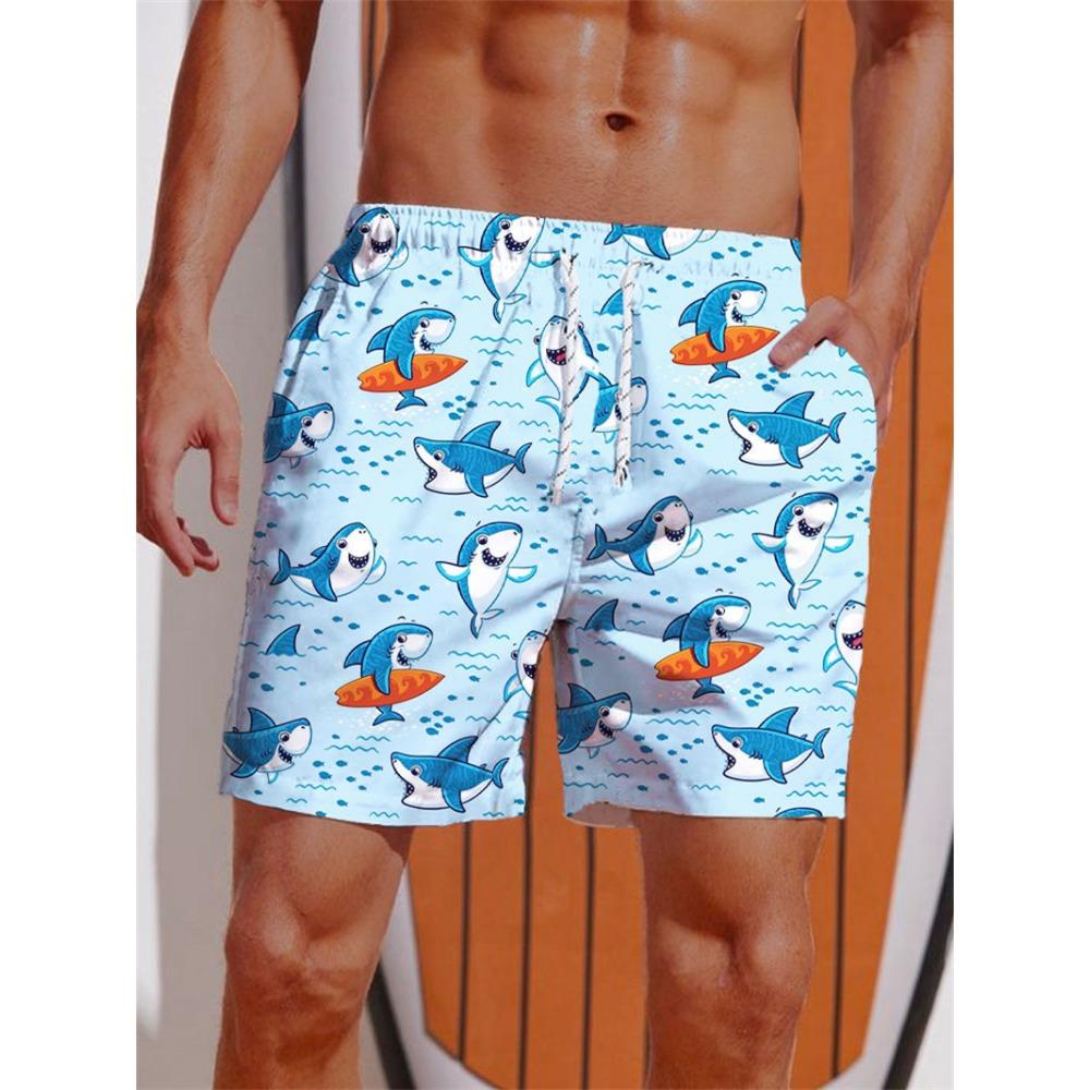 Summer Fashion Hawaii Beach Shorts For Men Outdoor Seaside Surf Short Pants Loose Quick Drying Man Swim Trunks