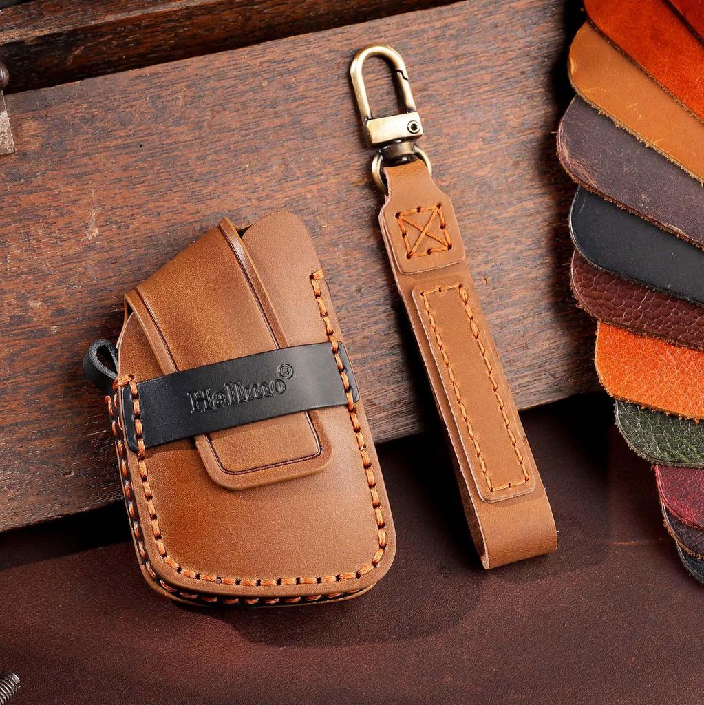 Leather Key Cover for Buick Century & Envision - Custom Fit with Protective Buckle Shell
