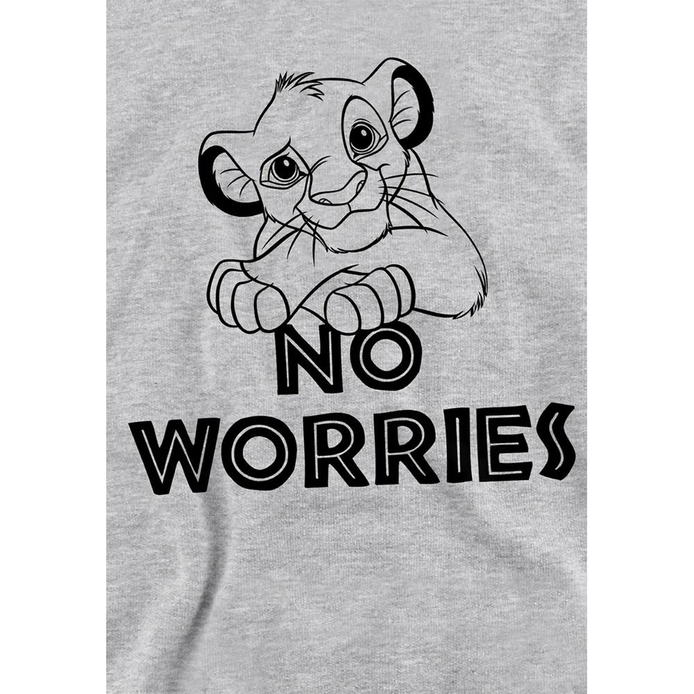 The Lion King Childrens/Kids No Worries Heather Hoodie