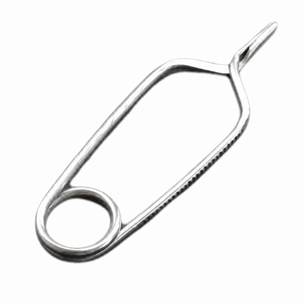 2PCS Threaded Clamps Fly Fishing Pliers Stainless Steel Hackle Pliers Fly Tying Pliers Fly Fishing S