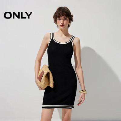 Women's Colorblock Ribbed Slip Dress