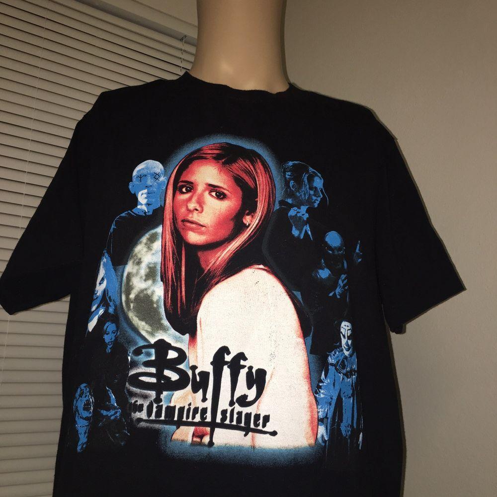 26 Buffy The Vampire Slayer Movie 90s basic black Graphic T shirt NH20154 Unisex T-Shirt M