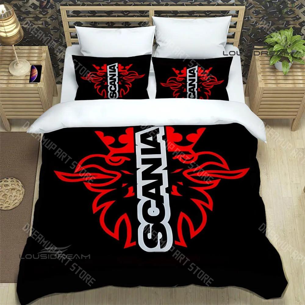3D S-Scania Logo Printed Bedding Sets Exquisite Supplies Set Duvet Cover Bed Comforter Set Bedding Set Luxury Birthday Gift
