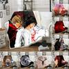 D Print Death Note Anime Blanket Soft Fleece Throw for Bed Couch Sofa Lightweight Warm Blanket Living Room Decor