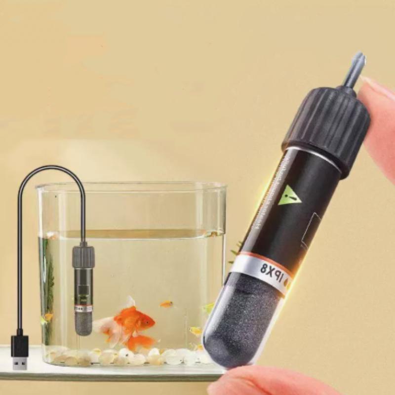 USB Mini Tauchheizstab für Aquarium 26°C Konstanttemperatur Thermostat Heizung für Kleinfischbecken Unterwasser