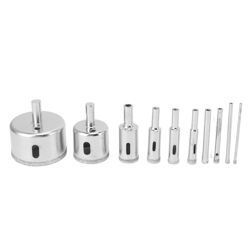 10PCS Diamond Drill Bit Diamond Hole Saw for Glass Tile Ceramic Marble Porcelain Cutting 3 4 5 6 8 10 12 18 32 50mm