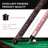 OKHEALING Karbonfaser Billard Queue Niedrige Ablenkung Billard Queue 12,9 mm Spitze, Uni-loc Gelenk 147 cm/58 Zoll Länge 19-20 oz Gewicht, Rosa