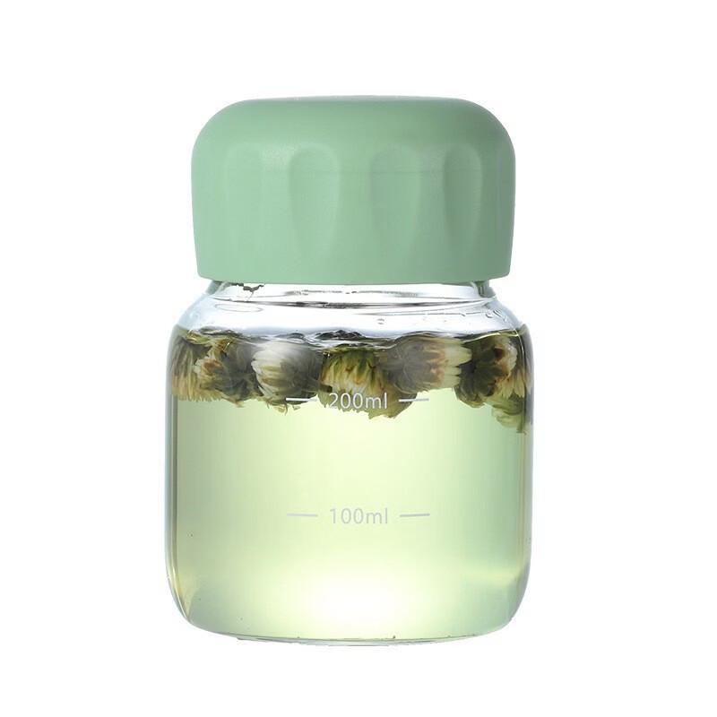 Zhenqi Portable 300ml Glass Mug with Lid