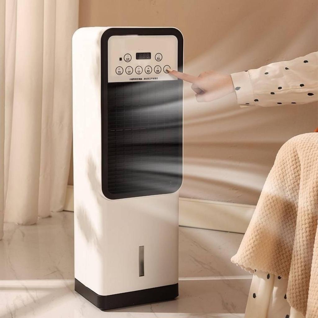 Bladeless Column Fan with remotes Control Digital WaterBased Climate Device for Families,