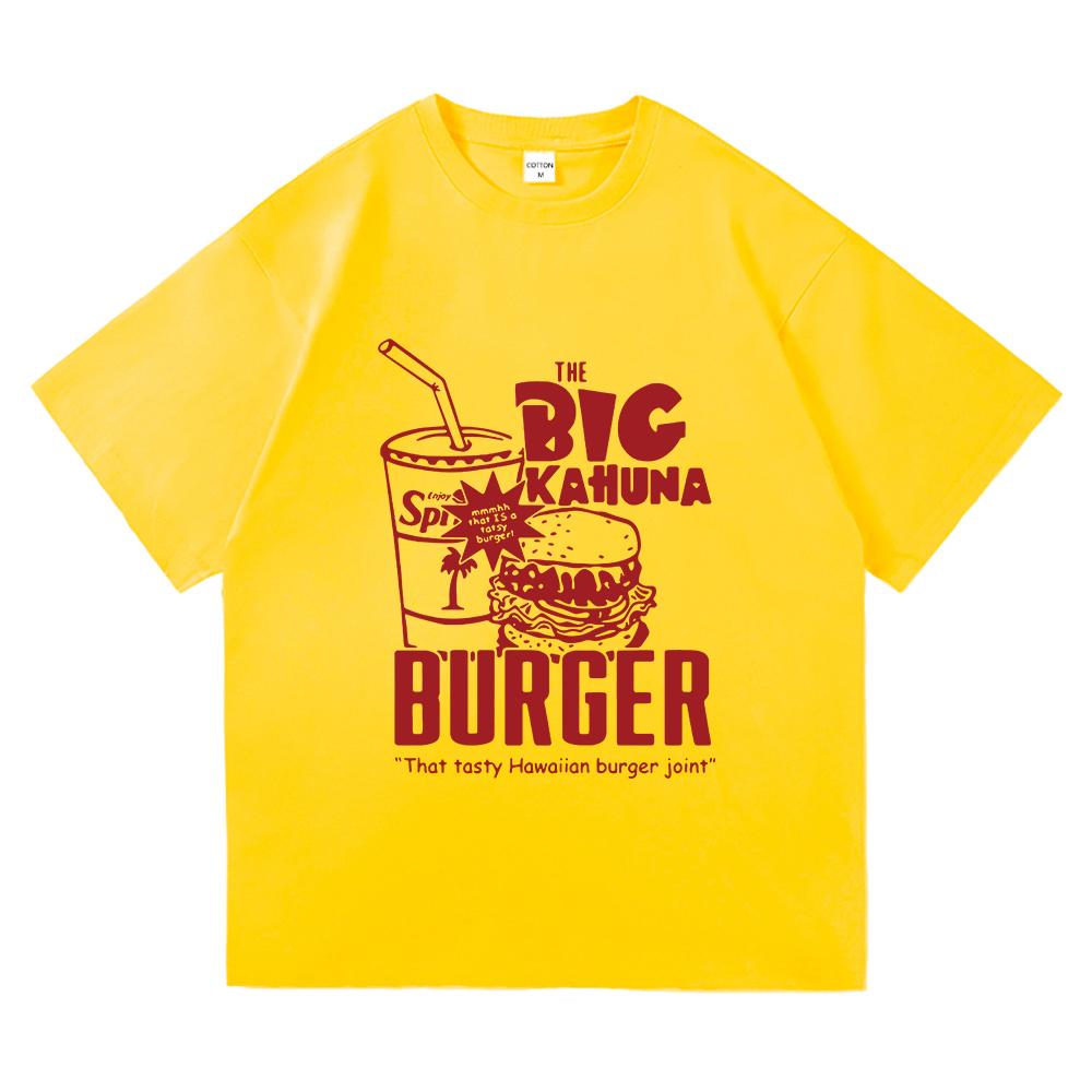 Funny Big Kahuna Burger T Shirt Healthy Breakfast Retro Fashion Men/women Clothing Vintage Harajuku High Quality Cotton Tshirts