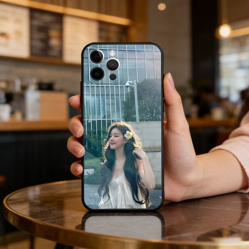 Chinesische Schauspielerin Lusi Rosy Zhao Weiches Silikon Schwarze Hülle, Handyhülle Für iPhone 17,16,15,14,13,12,11 Plus,Pro Max,XS