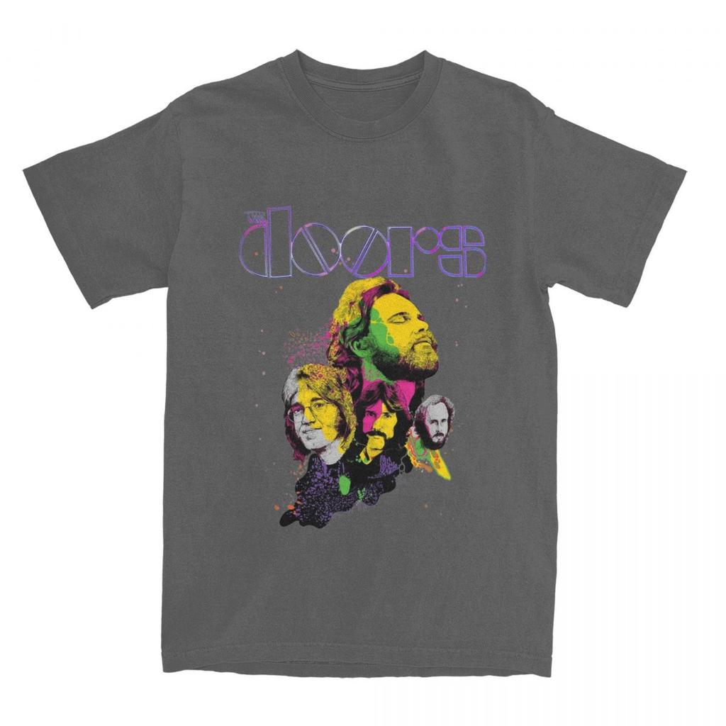 Jim Morrison Doors Band T-Shirt Accessoires Herren Damen Reine Baumwolle Verrücktes T-Shirt Kurzarm Kleidung Geschenkidee