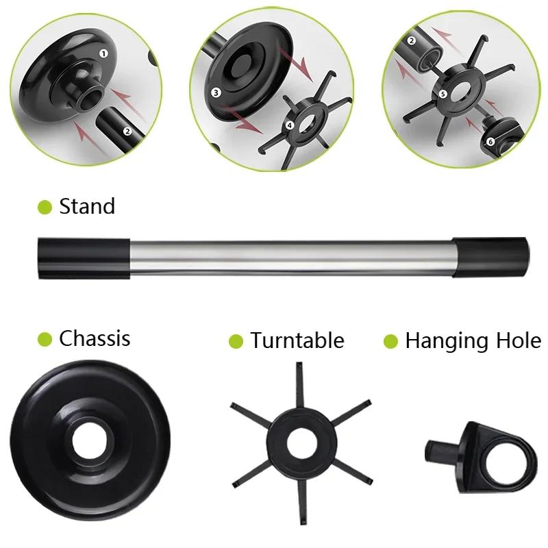 Küchen Drehregal Drehbarer Küchenutensilien-Organizer Haken Pfannenwender Löffel Messer Aufbewahrungsschrank Küchenzubehör