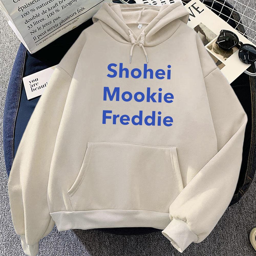Shohei Mookie Freddie Freeman Baseballer Hoodies Casual Unisex Women/Men Sweatshirts Ropa Mujer Sudaderas Hooded Pullovers Girl