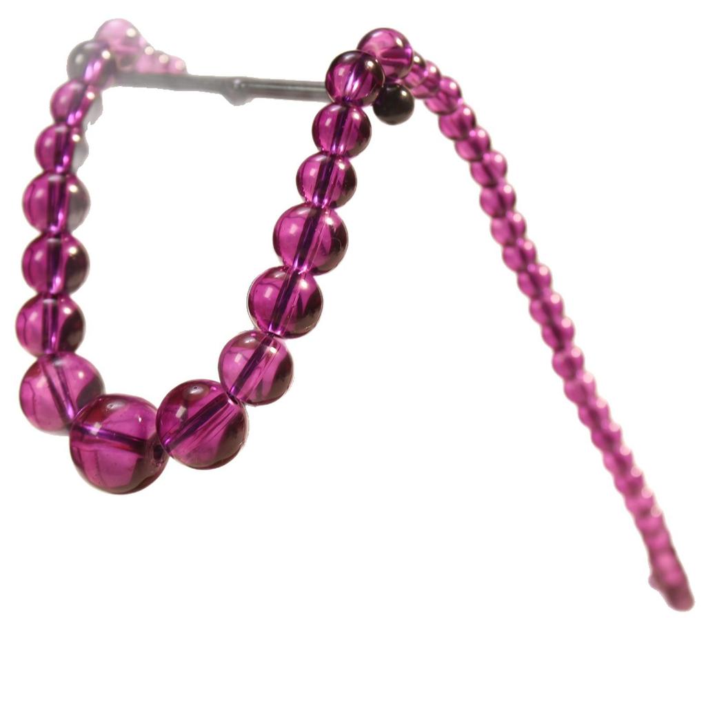 Versatile Faux Amethyst Purple Glass Bead Necklace - Elegant Gift for Mom
