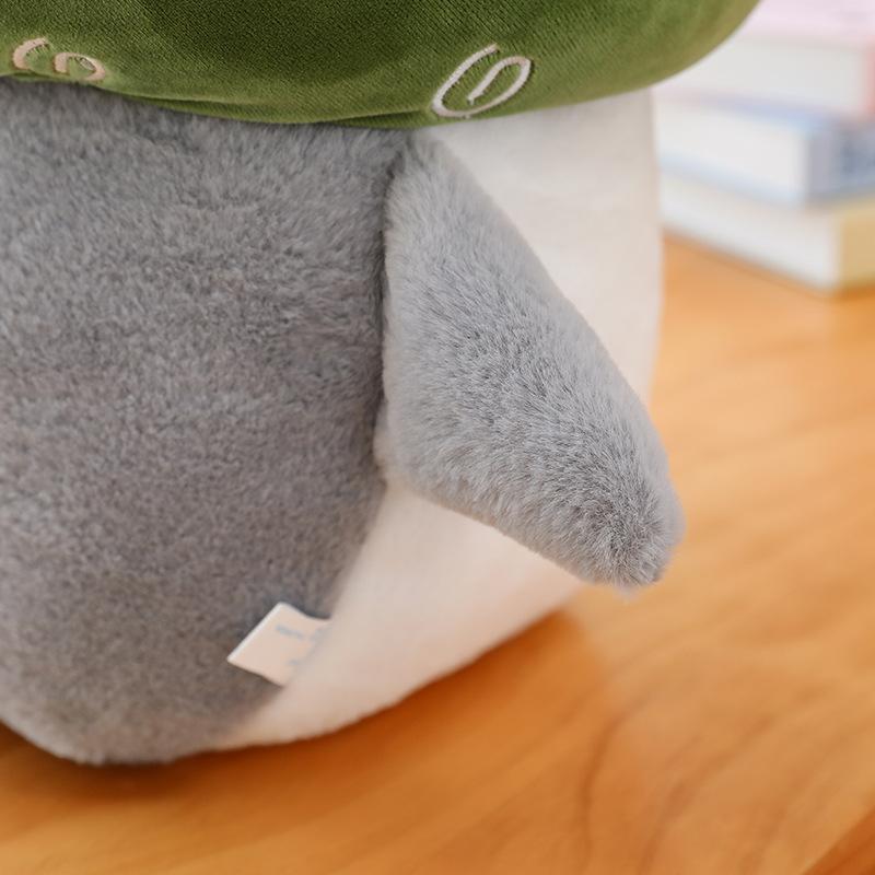 Cute Outing Shark Doll Plush Toy Girl Bed Sleeping Doll Warm Heart Accompany Girlfriend Birthday Gift