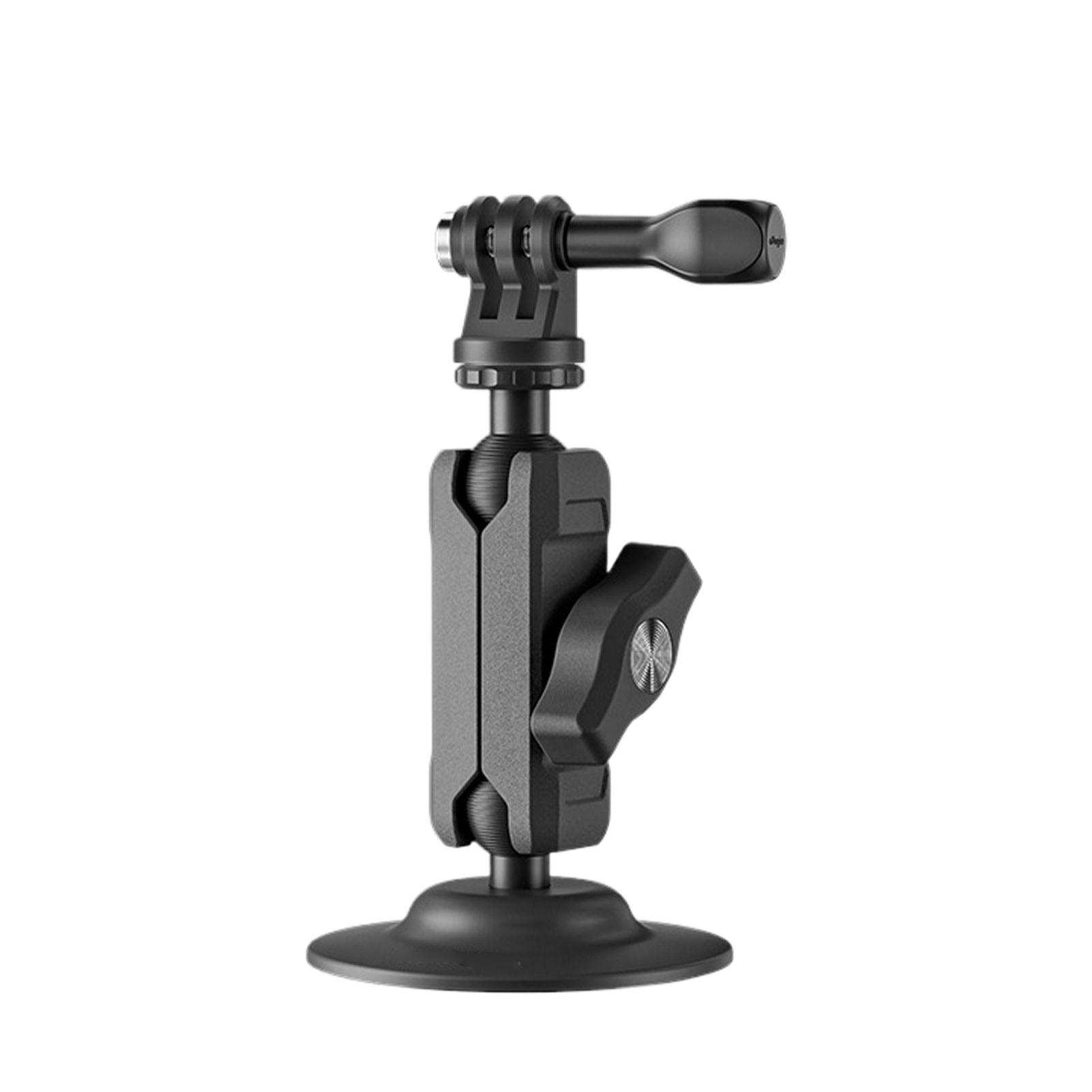 

Suction Cup Mount Action Camera Holder for Action 5 Pro Adjustable 2 Ball Head with Thread Metal Car Phone Tripod Stand