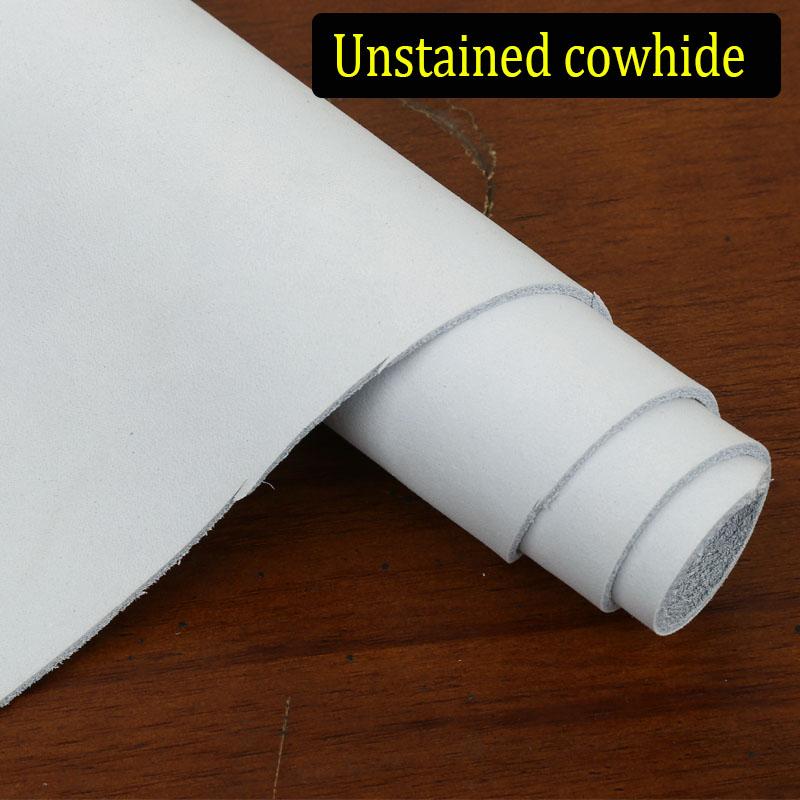 

First-layer pure cowhide without coating, matte original color leather skin embryo matte surface, water-absorbing and breathable 20x30cm белый