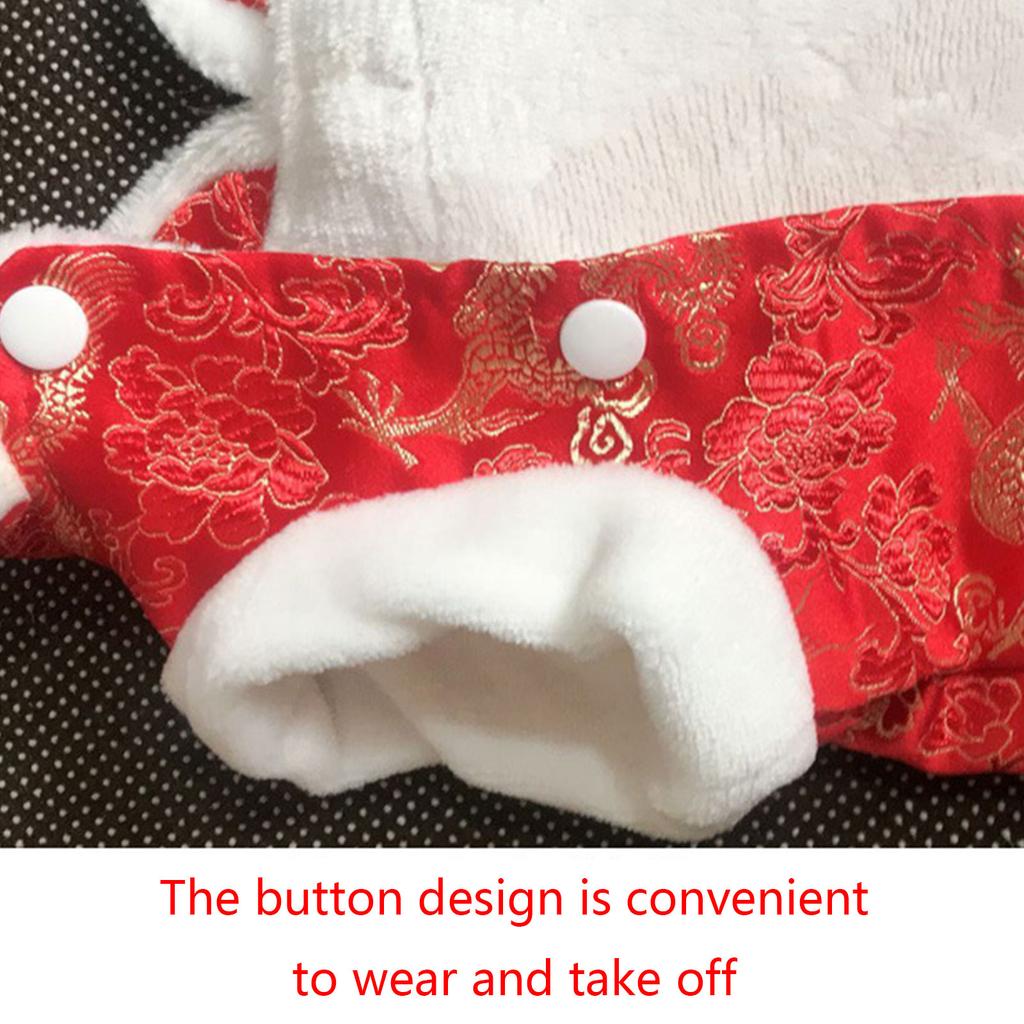 Pet Cat Tang Suit Dog Clothes Dog Coat For Medium Dogs Chinese Dog Clothes