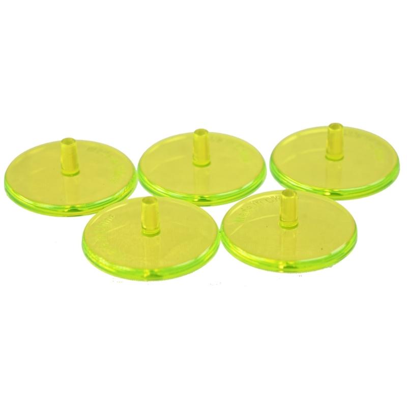 50Pcs Golf Balls Mark Position Markers Mixed Colors Clear Plastic Golf Balls Marker Flat Round Golf Balls Markers Enduring