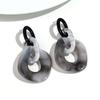 New Leopard Acrylic Big Link Chain Long Earrings for Women Exaggerated Irregular Geometric Drop Earring Statement Jewelry Gifts